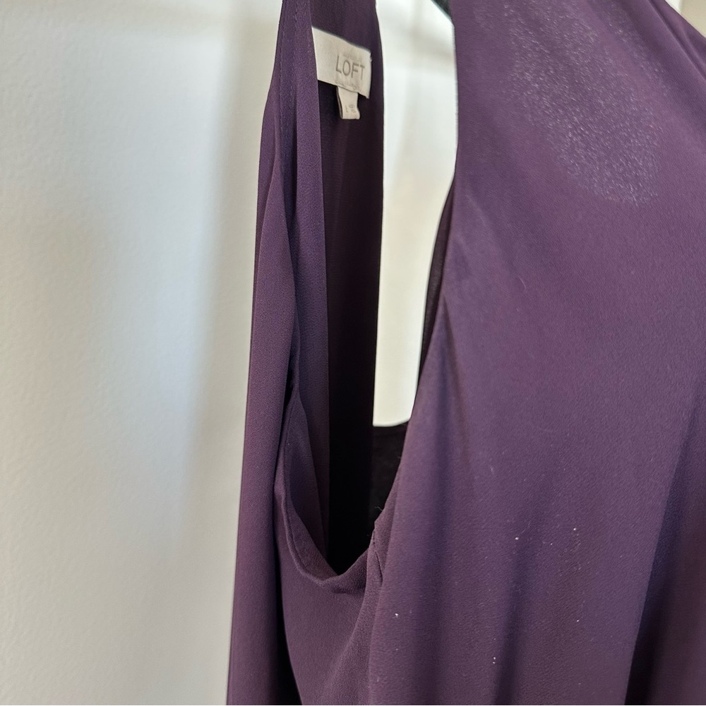 LOFT Purple Sleeveless Dress - Picture 6 of 6
